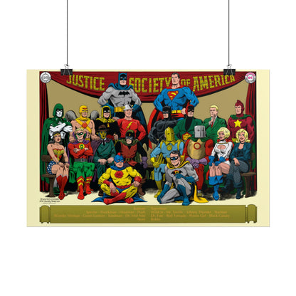 Justice Society of America (JSA) Rolled Poster - McCorkindale & Anderson Art - DC Comics - Multiple Sizes Up to 24"x36"