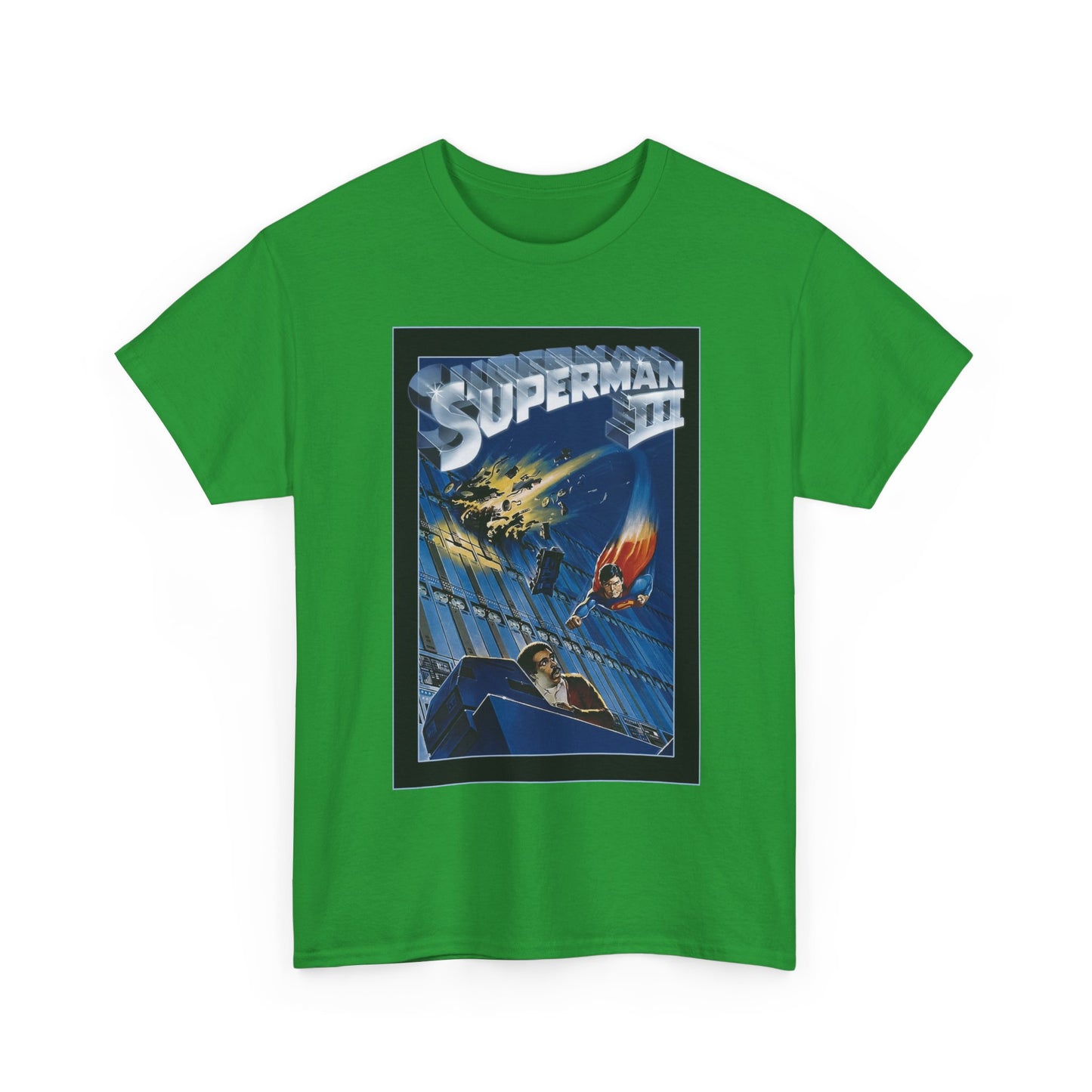 Superman III T-Shirt - Movie Poster Art - Christopher Reeve & Richard Pryor - Metropolis, Man of Steel - DC Comics