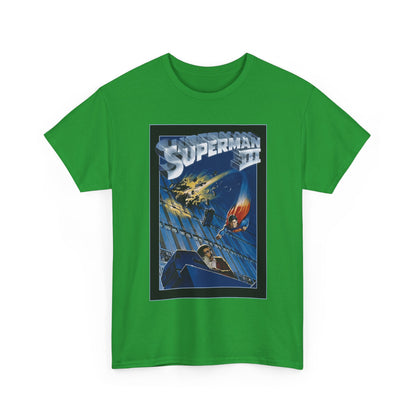 Superman III T-Shirt - Movie Poster Art - Christopher Reeve & Richard Pryor - Metropolis, Man of Steel - DC Comics