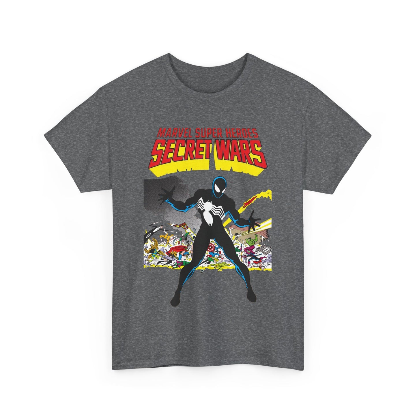 Secret Wars T-Shirt - Classic Marvel Comics Series - Alien Symbiote Spider-Man, 1st Appearance - Future Venom Story