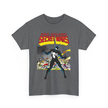 Secret Wars T-Shirt - Classic Marvel Comics Series - Alien Symbiote Spider-Man, 1st Appearance - Future Venom Story