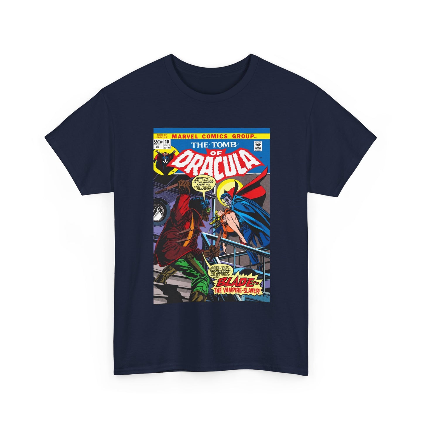 Tomb of Dracula T-Shirt - #10, First Appearance of Blade, Vampire Hunter - Marvel Comics