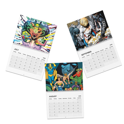 JSA Calendar (2026) - Justice Society of America - Dr Fate, Huntress, Hawkman, Green Lantern, Power Girl, Wildcat - DC Comics
