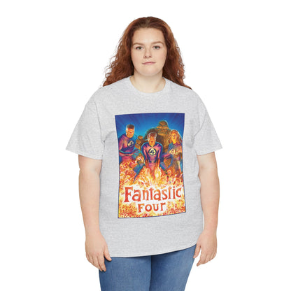 Fantastic Four T-Shirt - Alex Ross Art - Mr. Fantastic, Invisible Woman, Human Torch, The Thing - Marvel Comics