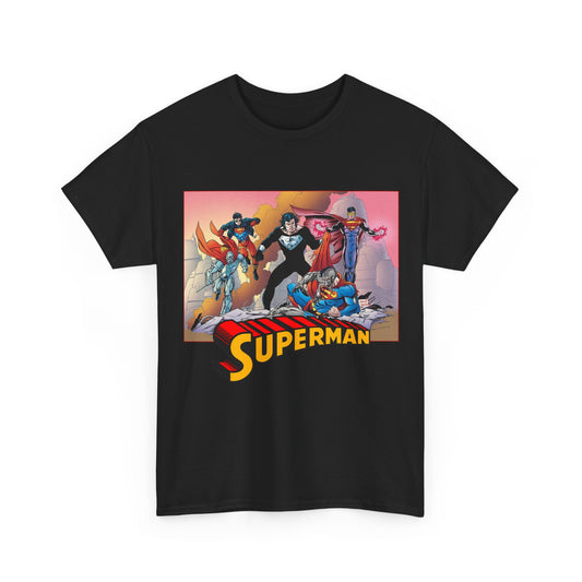 Superman T-Shirt - Tom Grummett Art - Death & Return - Steel, Cyborg, Eradicator - DC Comics