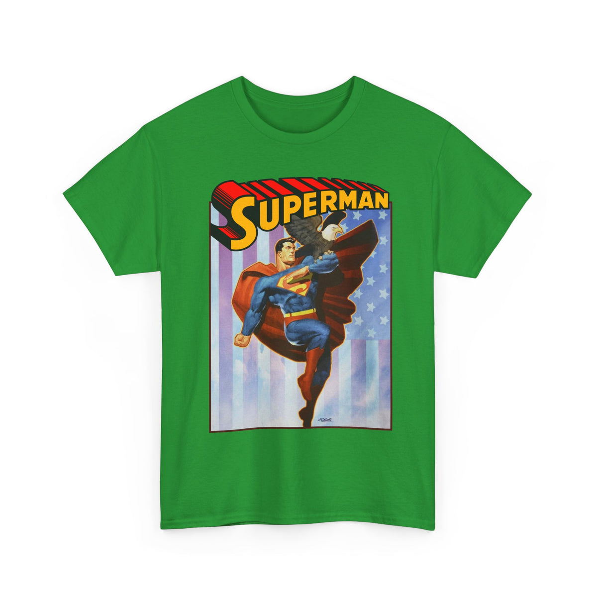 Superman With Eagle T-Shirt - Ariel Olivetti Art - DC Comics