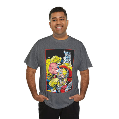 Strong Guy & Colossus T-Shirt - Dale Keown Art - Uncanny X-Men Annual Poster - Marvel Comics
