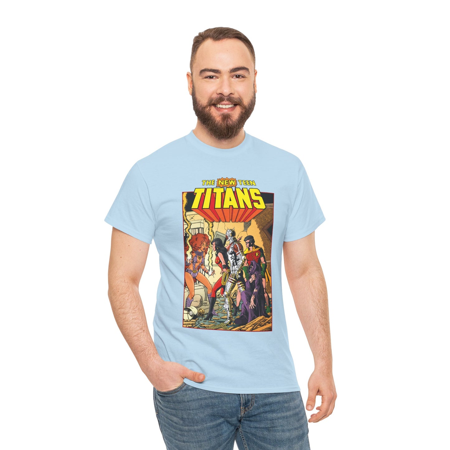 New Teen Titans T-Shirt - George Perez Art - #16 Cover - Wonder Girl, Robin, Starfire - DC Comics