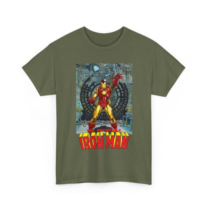 Iron Man T-Shirt - Bob Layton Art - Tony Stark Armor - Avengers Member & Leader - Marvel Comics