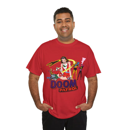 Doom Patrol T-Shirt - John Byrne Art - DC Comics Who's Who Art - Beast Boy, Robotman, Mento, Elasti-Girl, Negative Man, The Chief