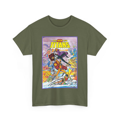 New Teen Titans T-Shirt - George Perez Art - Starfire Vs Blackfire - Omega Man - Annual #1 Cover - DC Comics
