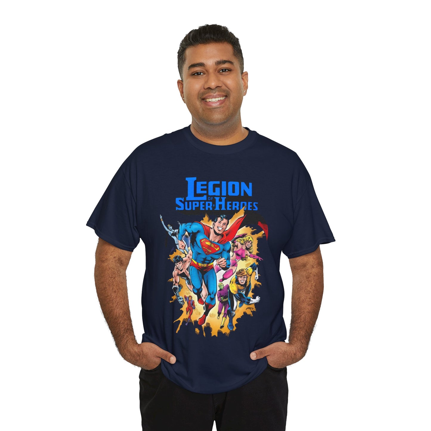 Superboy & Legion of Super-Heroes T-Shirt - Joe Staton Art - DC Comics