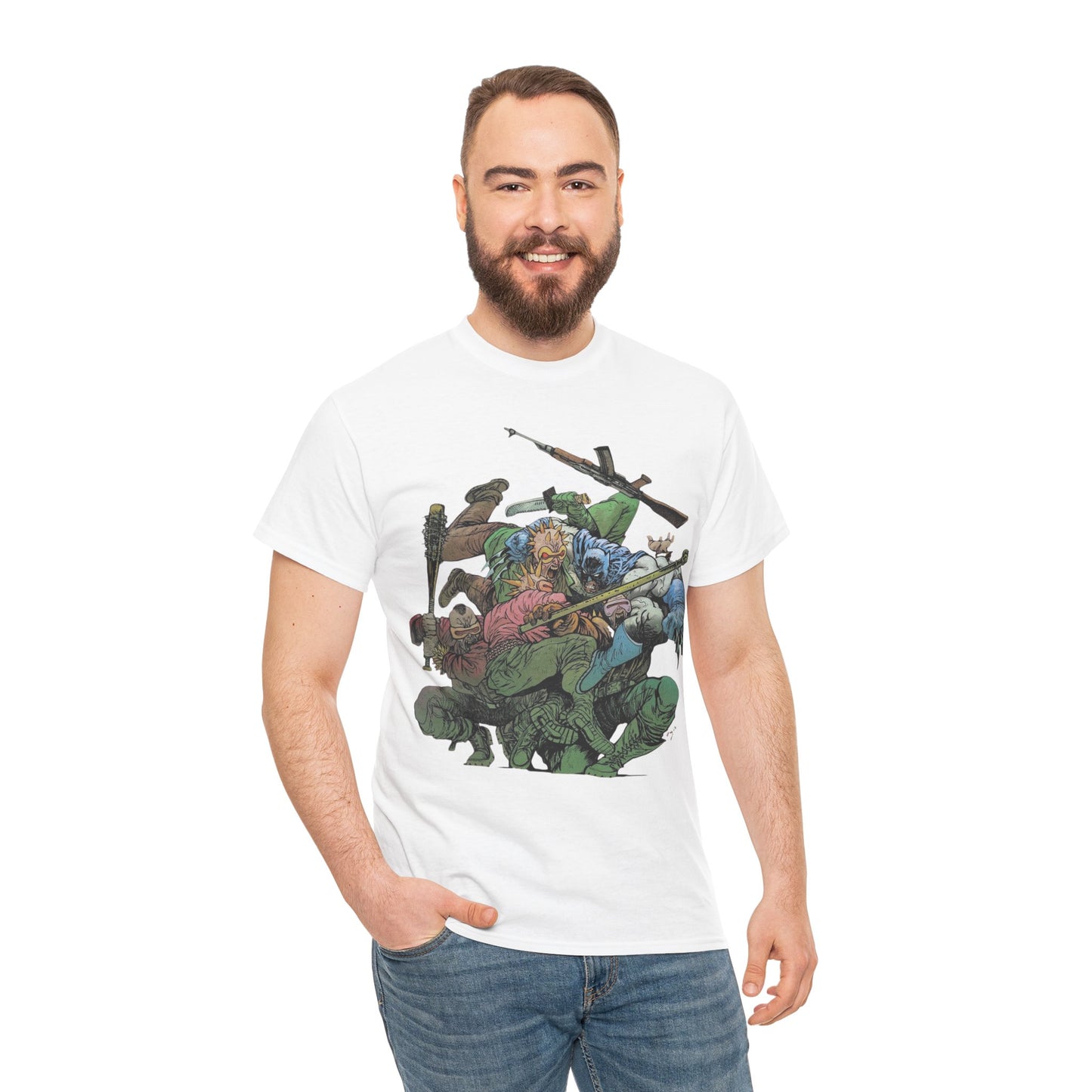 Batman T-Shirt - Daniel Warren Johnson Art - Vs The Mutant Gang from Frank Miller's The Dark Knight Returns - DC Comics