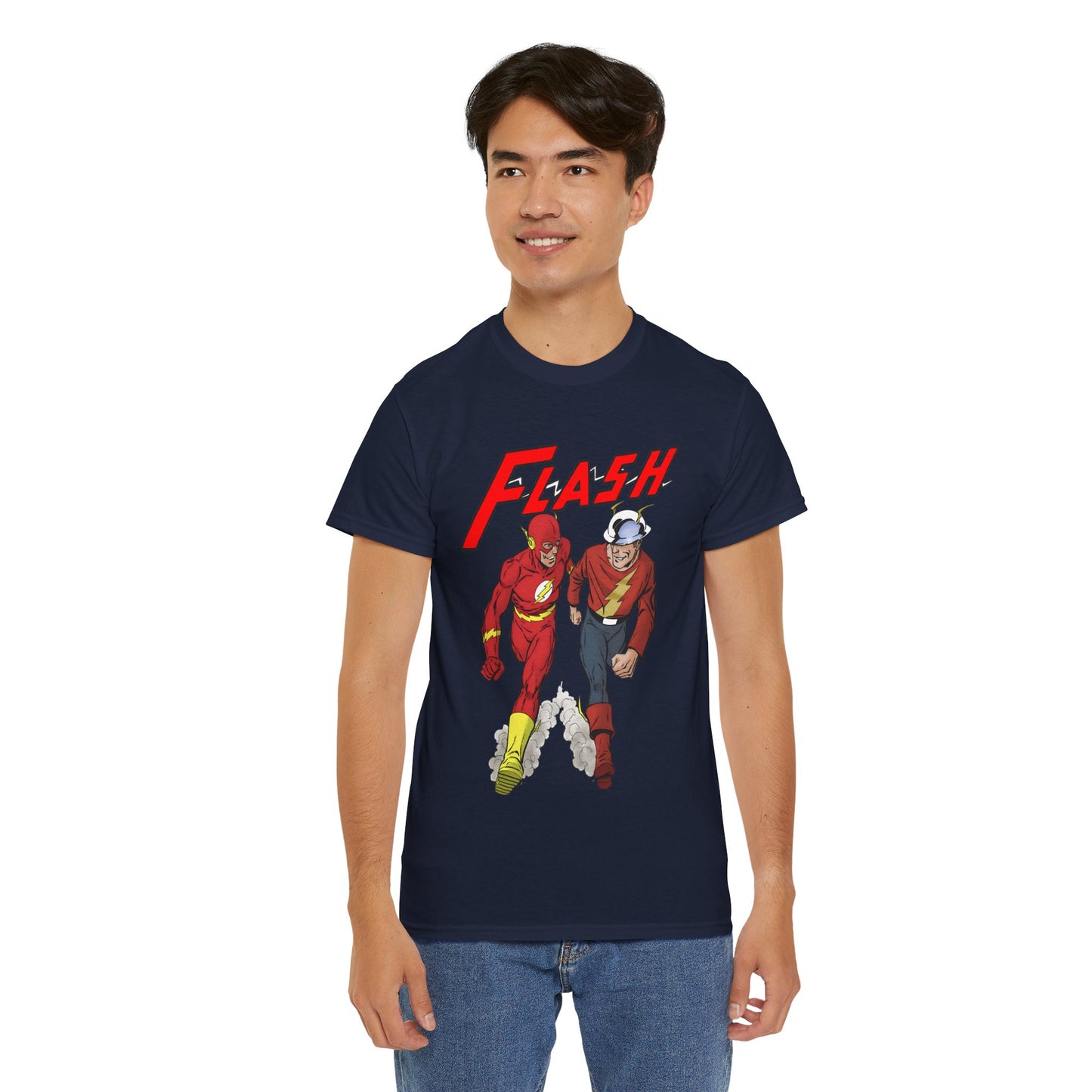 Flash T-Shirt - John Byrne - Barry Allen, Jay Garrick - Golden Age, Silver Age - DC Comics