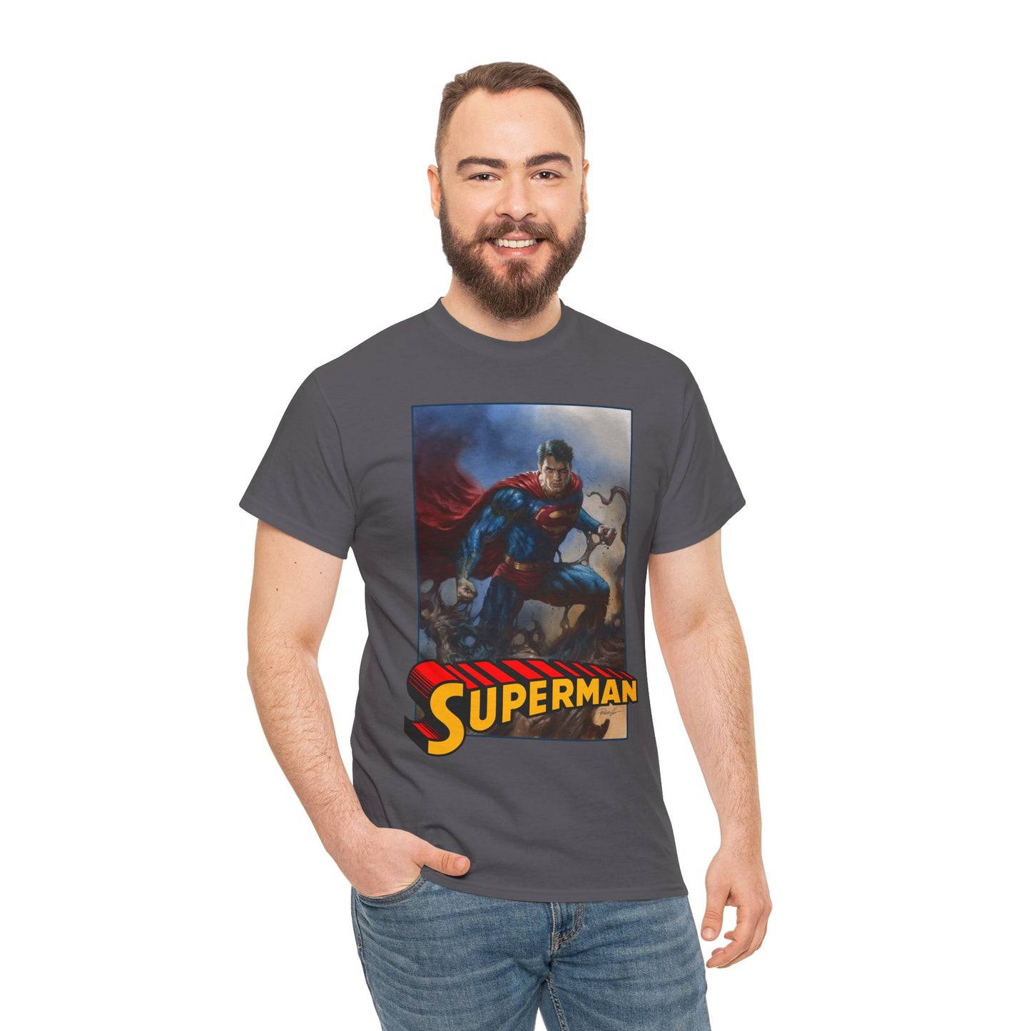 Superman T-Shirt - Lucio Parrillo Art - Man of Steel - DC Comics