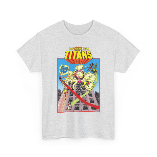 New Teen Titans T-Shirt - George Perez Art - DCCP #26 Preview Cover - Raven, Cyborg, Starfire, Changeling - DC Comics