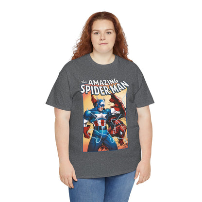 Amazing Spider-Man & Captain America T-Shirt - Todd McFarlane Art - Marvel Comics