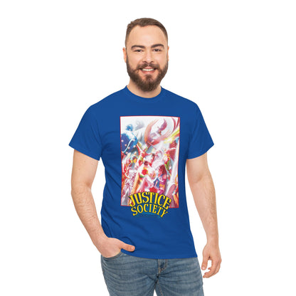 Justice Society of America T-Shirt - Alex Ross Art - JSA - Power Girl, Huntress, Robin, Starman, Hawkman - DC Comics