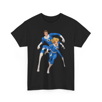 Mr. Fantastic & Invisible Woman T-Shirt - David Nakayama Art - Fantastic Four - Marvel Comics