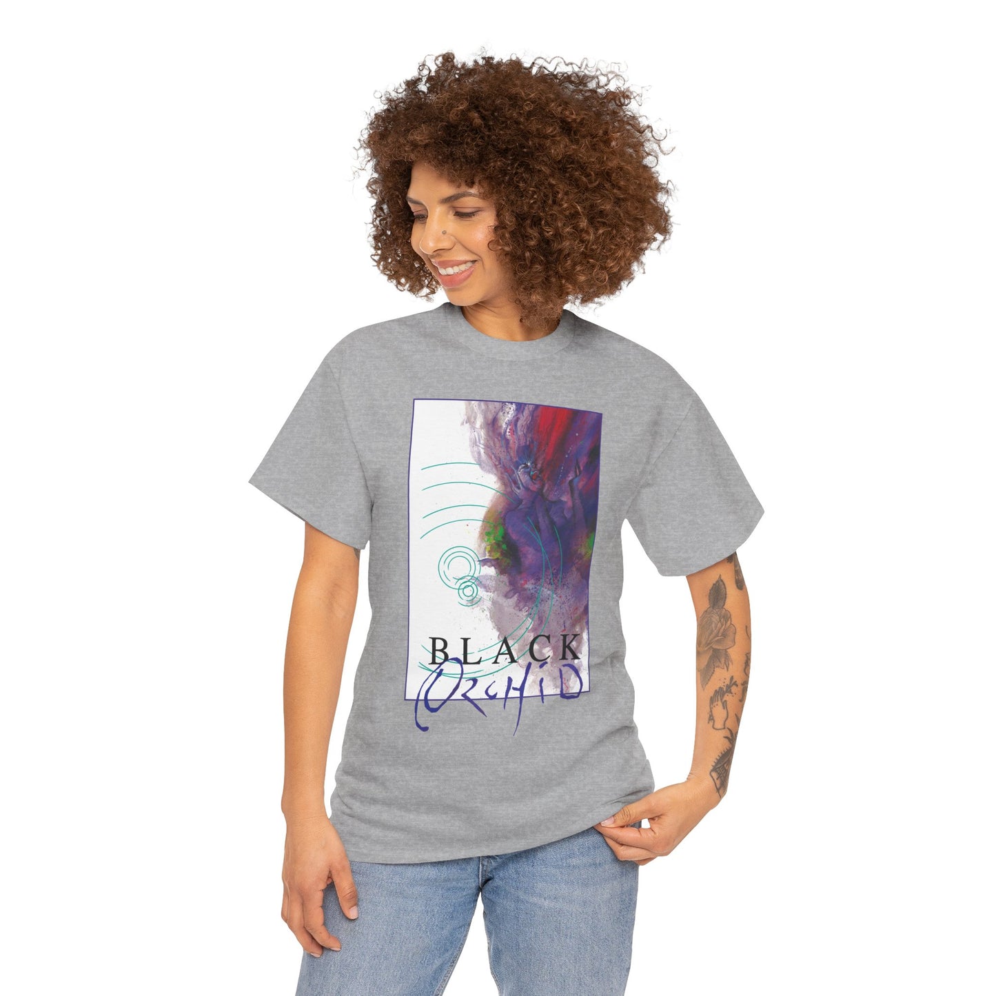 Black Orchid T-Shirt - Dave McKean Art - Neil Gaiman 1980s Story - DC/Vertigo Comics