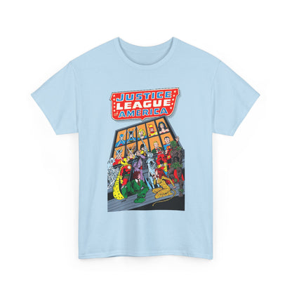 Justice League of America T-Shirt - George Perez Art - Wonder Woman, Hourman, Batman, Firestorm - SSOSV - DC Comics