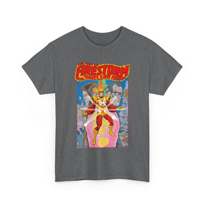Fury of Firestorm T-Shirt - Pat Broderick Art - The Nuclear Man - Ronnie Raymond, Professor Martin Stein - DC Comics