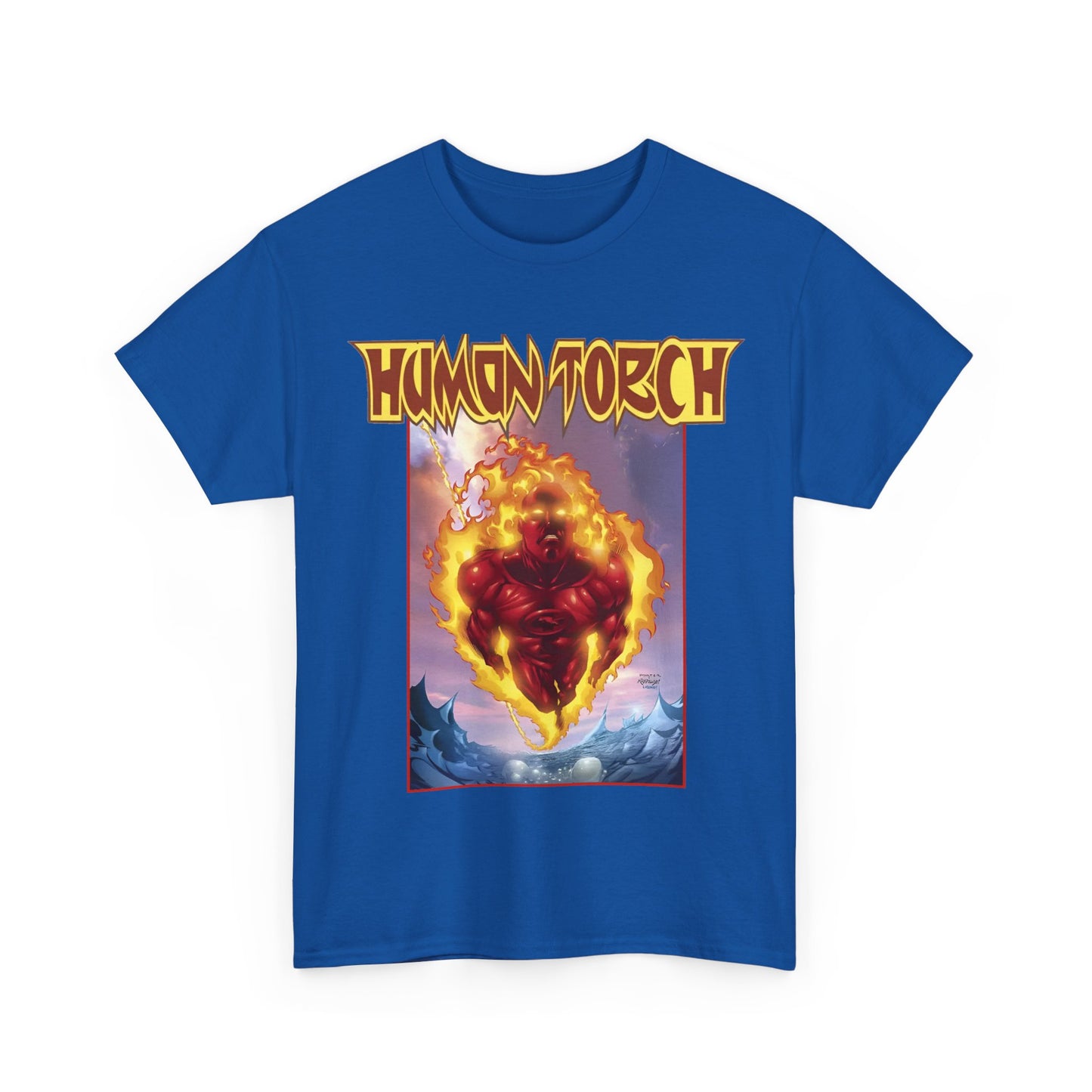 Human Torch T-Shirt - Howard Porter Art - Marvel Comics