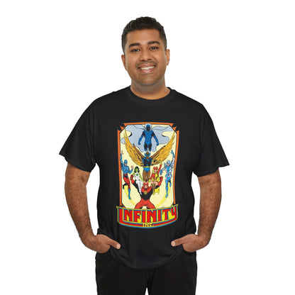 Infinity Inc Shirt - Todd McFarlane Art - Jade, Obsidian, Fury, Northwind, Nuklon, Silver Scarab, Star-Spangled Kid - JSA Successors - DC Comics