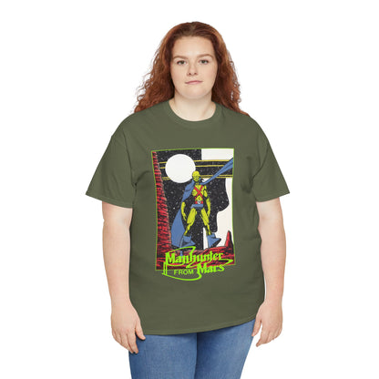 Martian Manhunter T-Shirt - George Perez Art - 1980s Justice League of America (JLA) Postcard Art - DC Comics