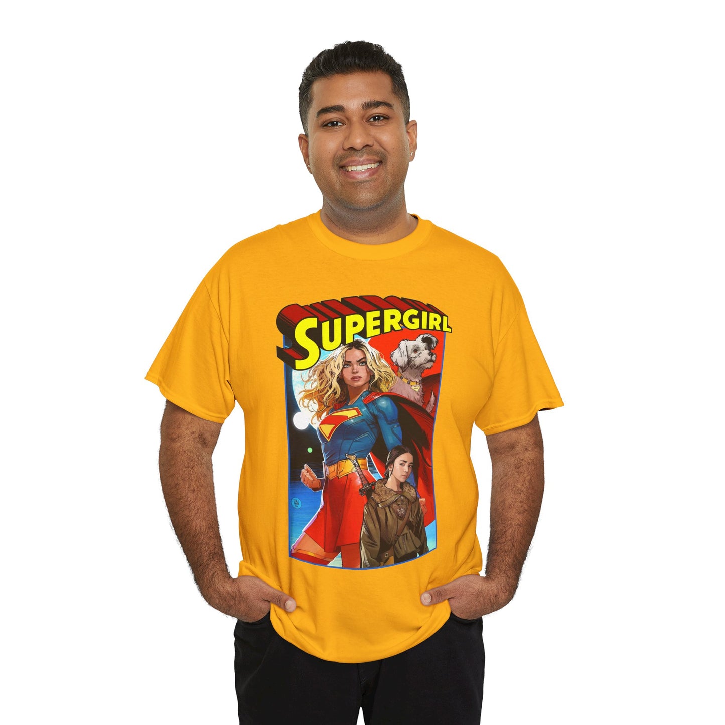 Supergirl & Krypto T-Shirt - Dan Mora Art - Upcoming 2026 Movie with Milly Alcock - DC Comics
