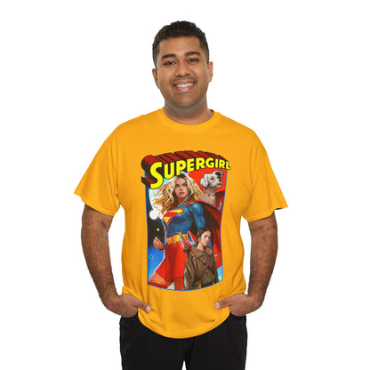 Supergirl & Krypto T-Shirt - Dan Mora Art - Upcoming 2026 Movie with Milly Alcock - DC Comics