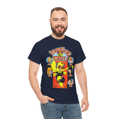 'Mazing Man T-Shirt - DeStefano & Kesel Art - Funny 1980s Comic Series - DC Comics