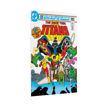 New Teen Titans Rolled Poster - George Perez Art - DC Comics - #1 Cover - Multiple Sizes Up to 24"x36"