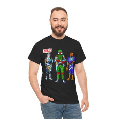 Boba Fett, Bossk, Dengar T-Shirt - Star Wars Bounty Hunters from Empire Strikes Back - Marvel Comics 1980s Art - Alternate Colors