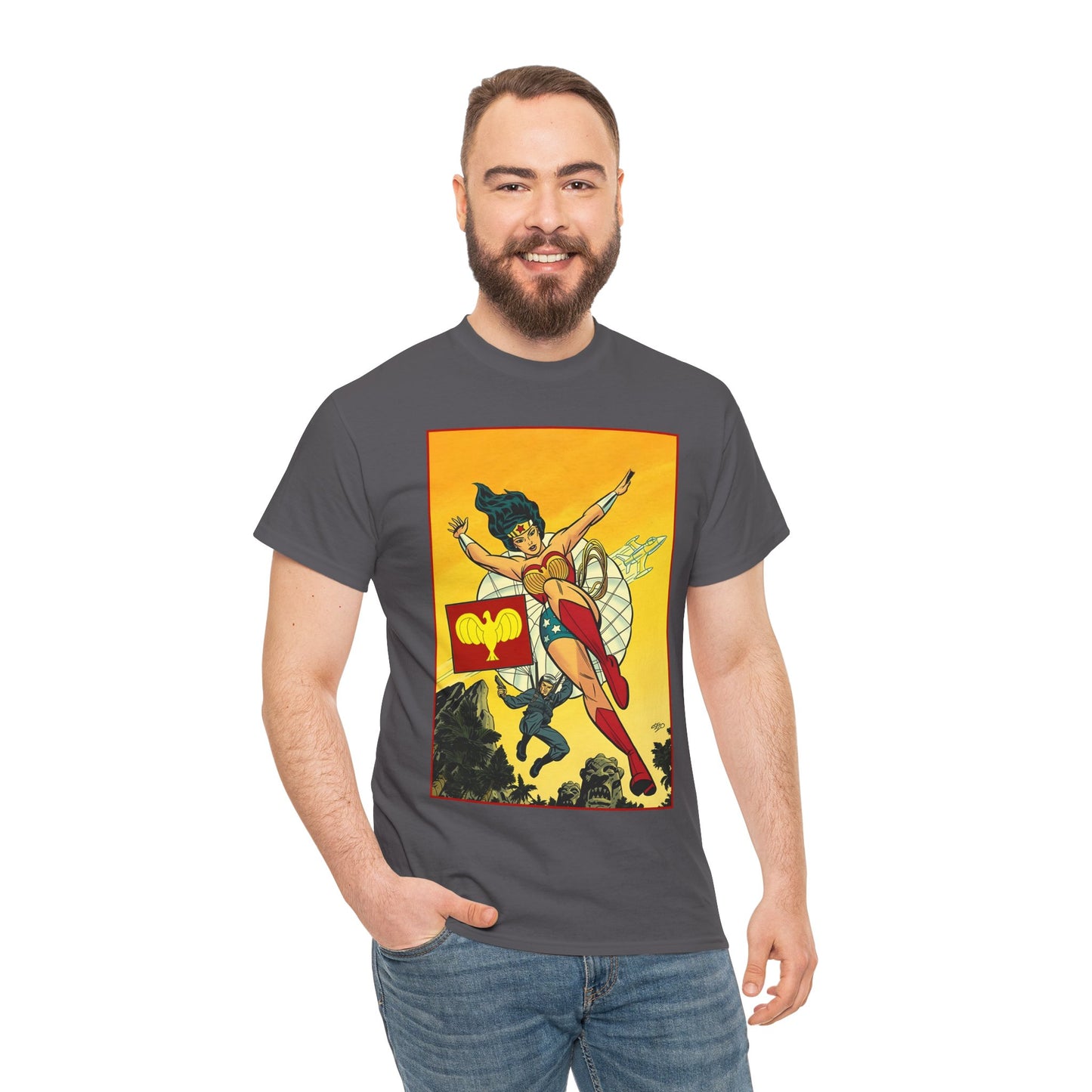 Wonder Woman T-Shirt - Michael Cho Art - Golden Age Art Theme - Steve Trevor - DC Comics