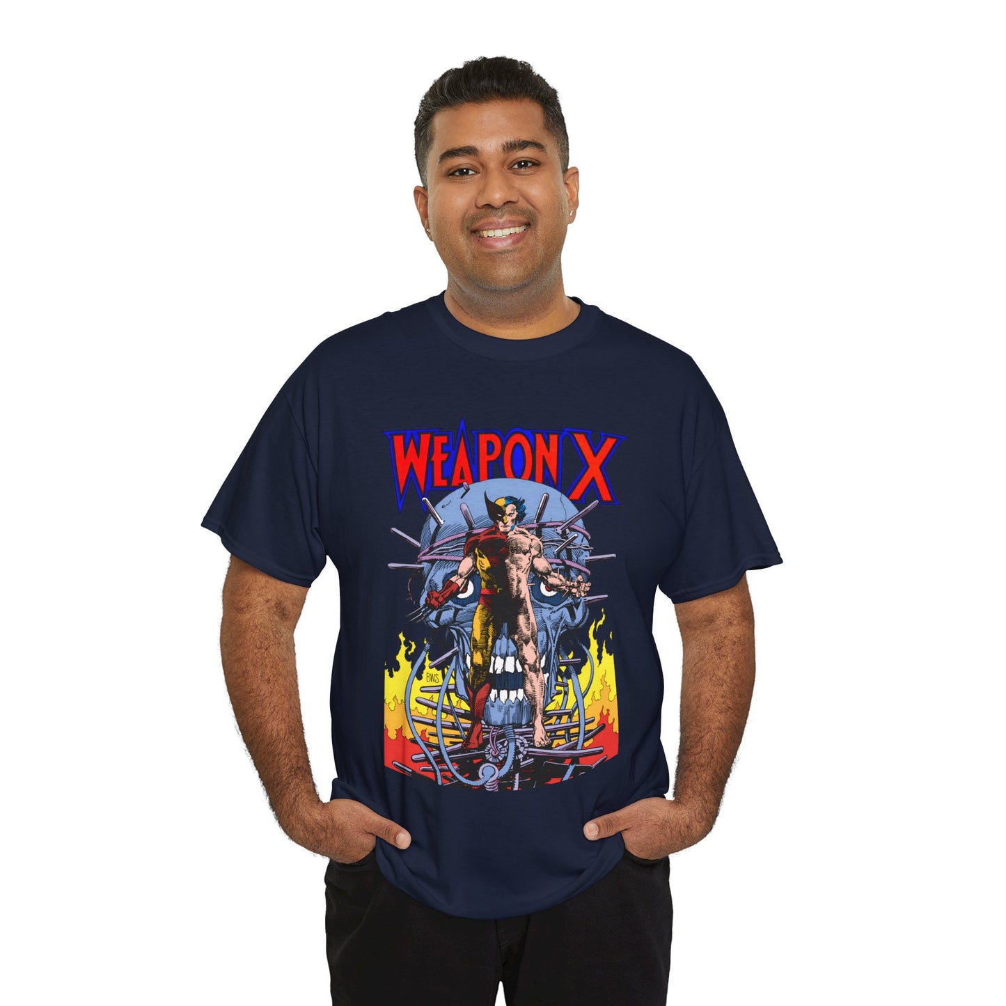 Weapon X T-Shirt - Barry Windsor-Smith Art - Wolverine Origin Story Before He Joined the X-Men - Logan, Mutant Leader - Marvel Comics