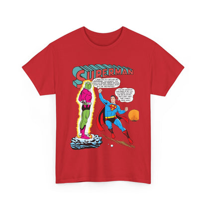 Superman T-Shirt - Curt Swan Art - Vs Brainiac- Silver Age 1st Appearance - DC Comics
