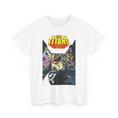 New Teen Titans T-Shirt - George Perez Art - Dr. Light, Titans Tower - DC Comics