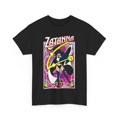 Zatanna T-Shirt - George Perez Postcard Art - Justice League Magic Member - JLA Satellite Era - DC Comics