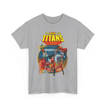 New Teen Titans T-Shirt - George Perez Art - Wonder Girl, Flash, Robin, Speedy, Aqualad, Hawk - DC Comics