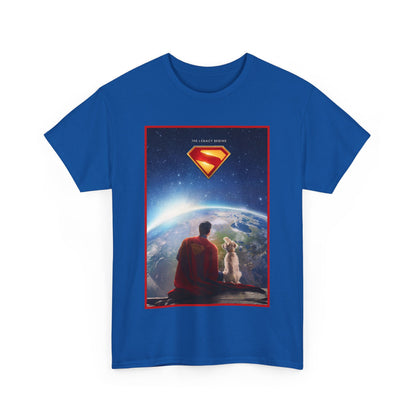 Superman Legacy T-Shirt - 2025 James Gunn Movie Scene - Clark & Krypto On the Moon - David Corenswet - DC Comics - Man of Steel