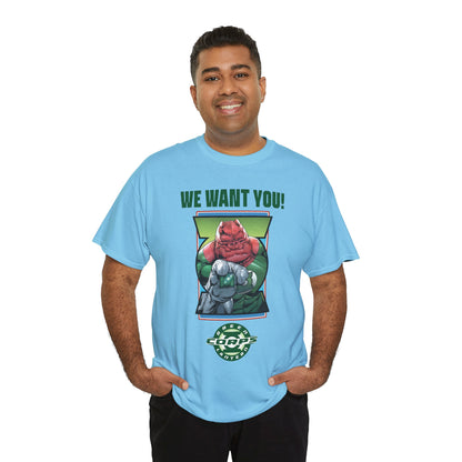 Kilowog T-Shirt - Green Lantern Corps Recruitment Poster - "We Want You!" - DC Comics