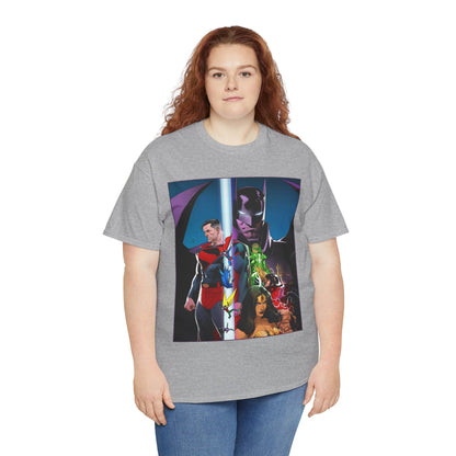 Kingdom Come T-Shirt - Dan Mora Art - Batman/Superman World's Finest Cover - Superman, Batman, Wonder Woman, Green Lantern, Robin, Flash - DC Comics