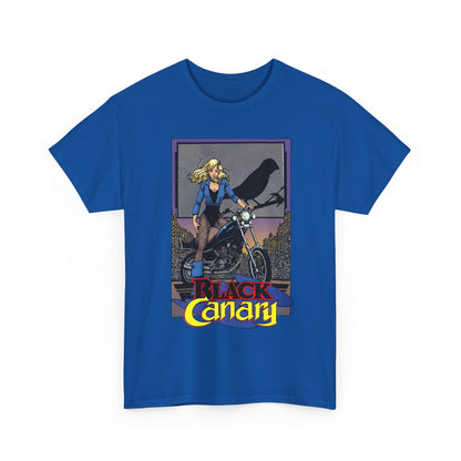 Black Canary T-Shirt - George Perez Art - 1980s Justice League Postcard Art - JLA - DC Comics