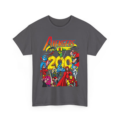 Avengers T-Shirt - George Perez Art - #200 Cover - Thor, Scarlet Witch, Iron Man, Vision, Hawkeye, Beast, Jocasta, Wasp, Captain America, Wonder Man