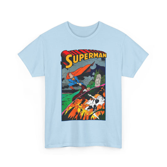 Superman T-Shirt - Mike Mignola Art - Vs Silver Banshee - DC Comics