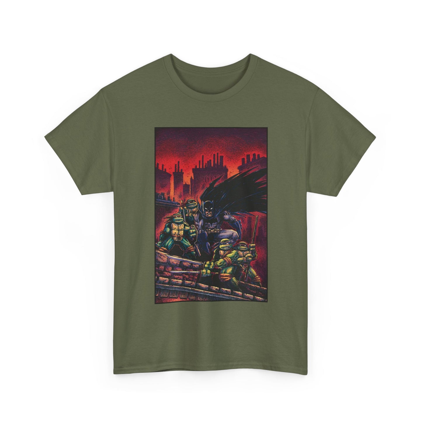 Batman & Teenage Mutant Ninja Turtles T-Shirt - Kevin Eastman Art - TNMT - DC Comics