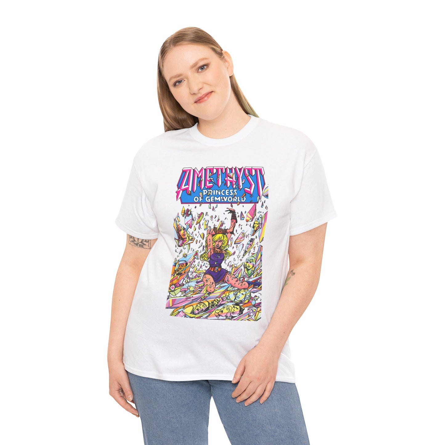 Amethyst Princess of Gemworld T-Shirt - George Perez Art - Lord Topaz, Dark Opal, Granch, Citrina - DC Comics