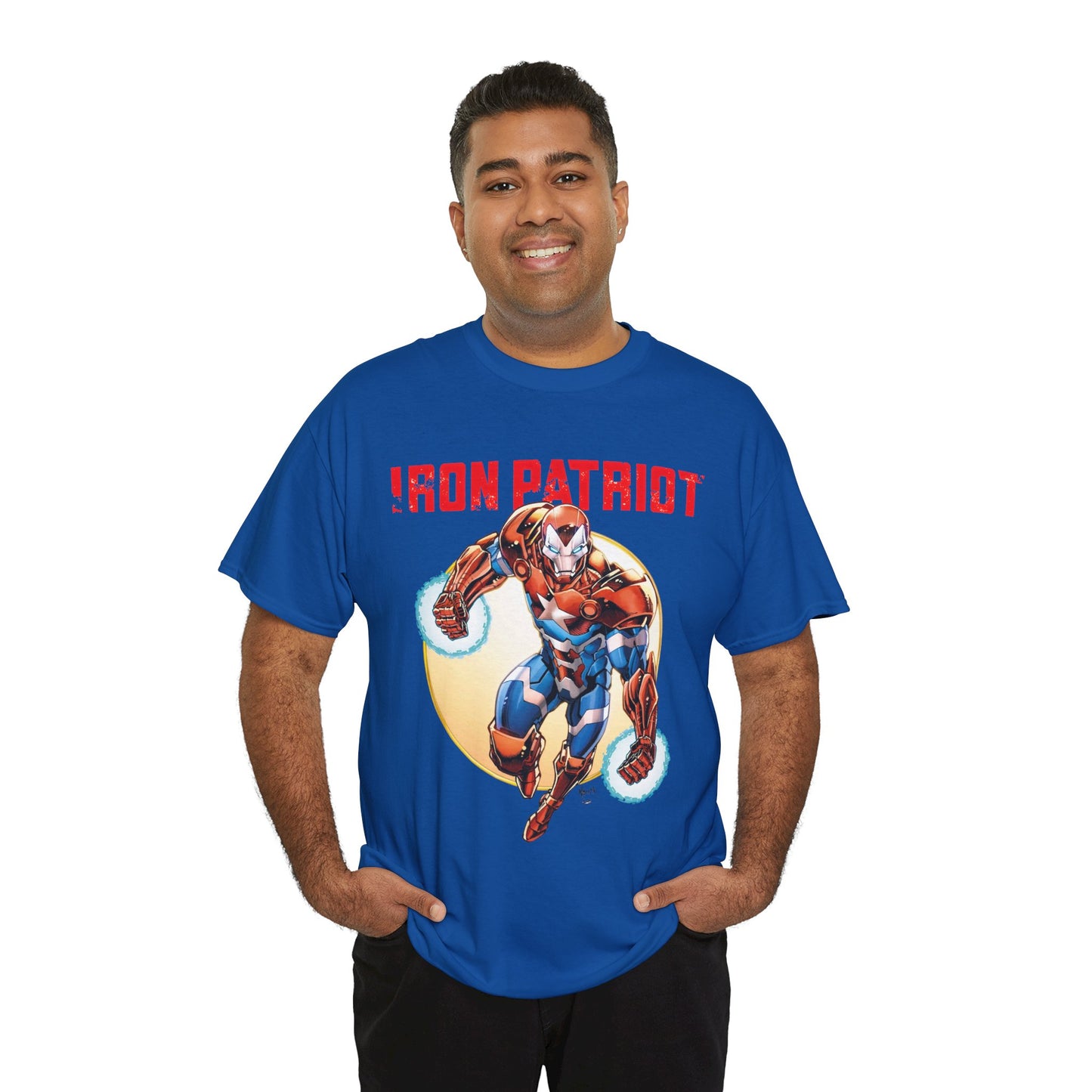 Iron Patriot T-Shirt - Todd Nauck Art - Avengers Member - Marvel Comics