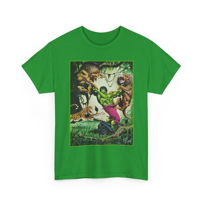 Incredible Hulk T-Shirt - Joe Jusko Art - Hulk Fighting Lions and Tigers (But No Bears, Oh My!) - Marvel Comics